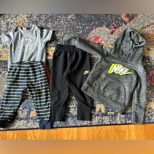 Lot loungewear Nike athletic sweatpants Cat & Jack 12m